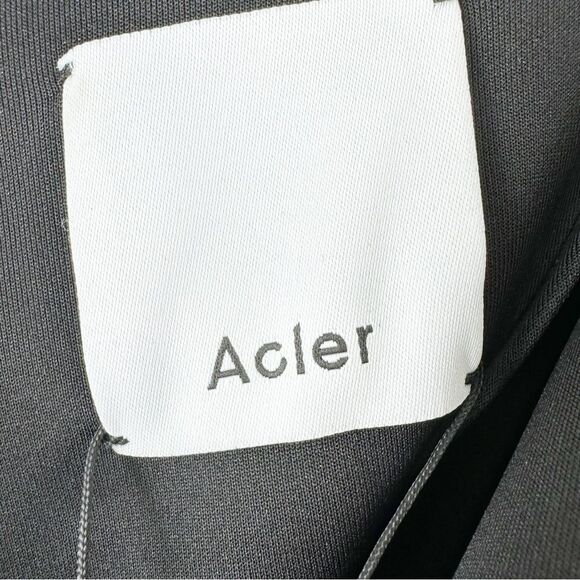 NWT Acler Juniper One-shoulder Crepe Mini Formal Cocktail Dress Black Womens 4 - Picture 6 of 15